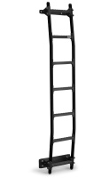 Rhino Black Aluminium 7 Step Rear Door Ladder - Maxus Deliver 9 2020 On SWB Medium Roof (SM) - BL7-LK43