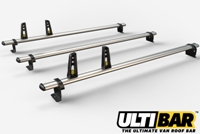 3 Bar Heavy Duty Aluminium Roof Bars For The Swb Ford Transit Custom 2012 Onwards Van VG304-3